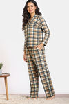 Zivame Print Fusion Knit Poly Pyjama Set - Frozen Dew — thumbnail 3